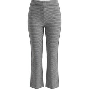 HM Womens Black White Houndstooth Side Stripe Ankle Flare Pants Size 6 US